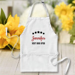 Best Mum Dad Ever Custom Text Personalised Standard Apron<br><div class="desc">Customise the text, and easily create your personalised apron. Click CUSTOMIZE FURTHER to change the text colour. You can TRANSFER this DESIGN on other Zazzle products and adjust it to fit most of the Zazzle items. Standard Studio designs are made in high-resolution vector graphics for a professional print. Thank you...</div>