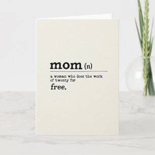 Best Mum Definition Card