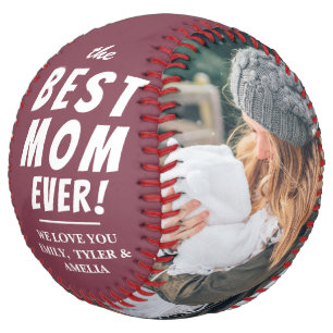 Best Mum Ever 2 Photo Collage Mother's Day Softball