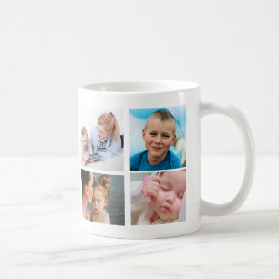 Best Mum Ever 4 Photo Collage Customise Photos Coffee Mug