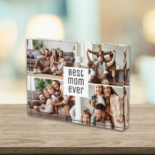 Best Mum Ever 4 Photo Collage Mother's Day Block
