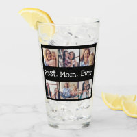Best Mum Ever 6 Photo Collage Black and White