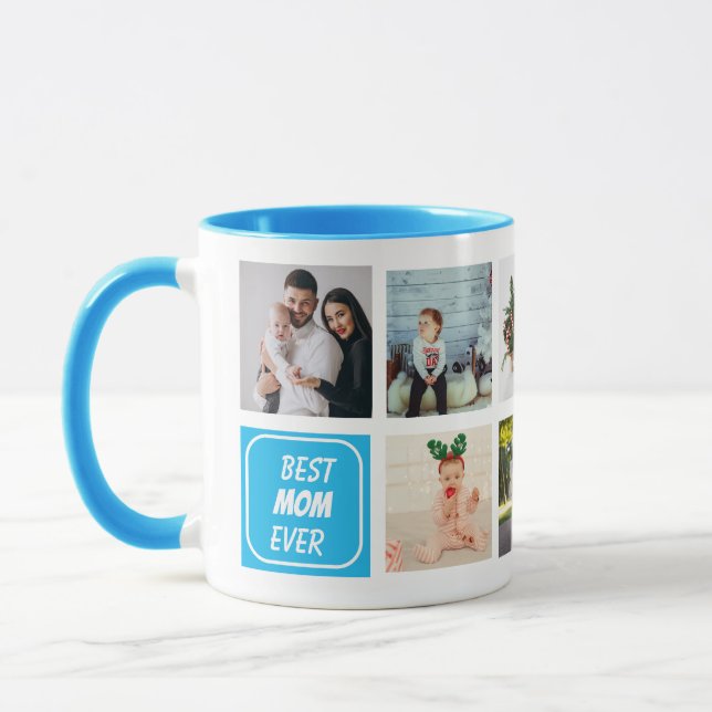 Best Mum Ever 8 Custom Photo Mug (Left)
