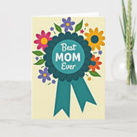 Best Mum Ever Award Card
