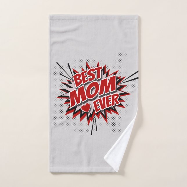 Best Mum Ever Bath Towel Set (Hand Towel)