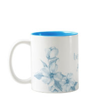 Best Mum Ever Blue Floral Mug