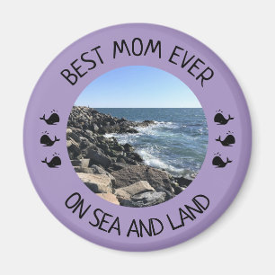 Best Mum Ever Blue Ocean Photo Magnet