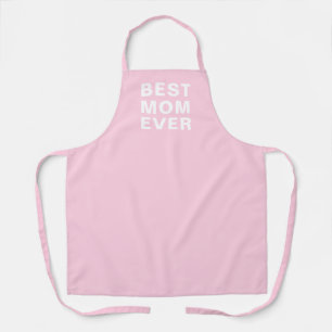 Best Mum Ever Blush Pink Typography Kitchen  Apron