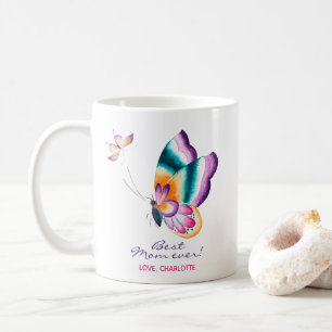 Best mum ever! Boho chic butterfly - Mother's Day Coffee Mug
