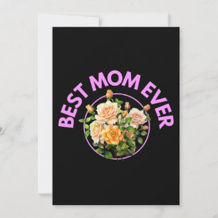 Best Mum Ever Bouquet Roses Mothers Day Gifts Invitation