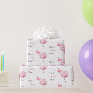 Best Mum Ever Butterfly Mother’s Day, Birthday Wrapping Paper
