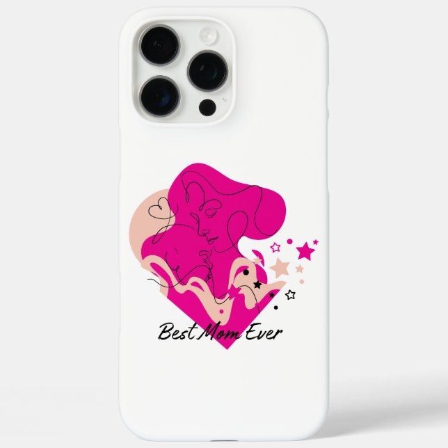 Best Mum Ever Colourful Design Case-Mate iPhone Case (Back)