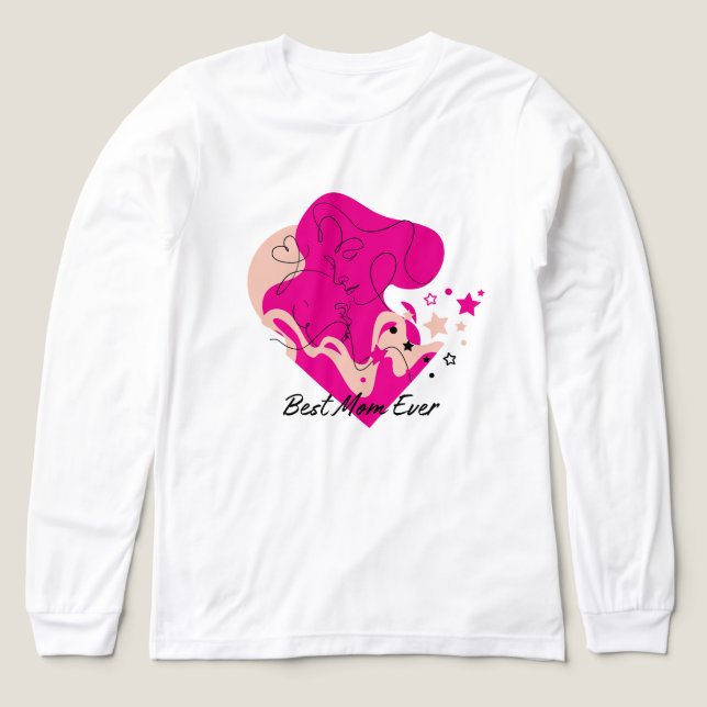 Best Mum Ever Colourful Design Tri-Blend Shirt (Design Front)