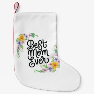 Best Mum Ever Colourful Small Christmas Stocking