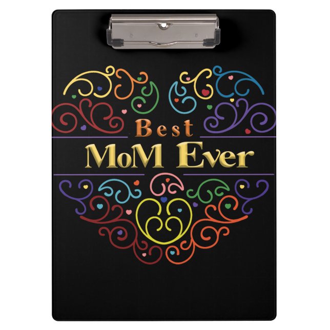 Best Mum Ever Colours Clipboard (Front)