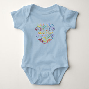 Best Mum Ever Colours T-Shirt Baby Bodysuit