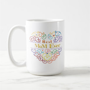 Best Mum Ever Colours T-Shirt Coffee Mug