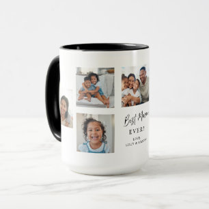 Best Mum Ever Custom 7 Picture Collage Grid Mug