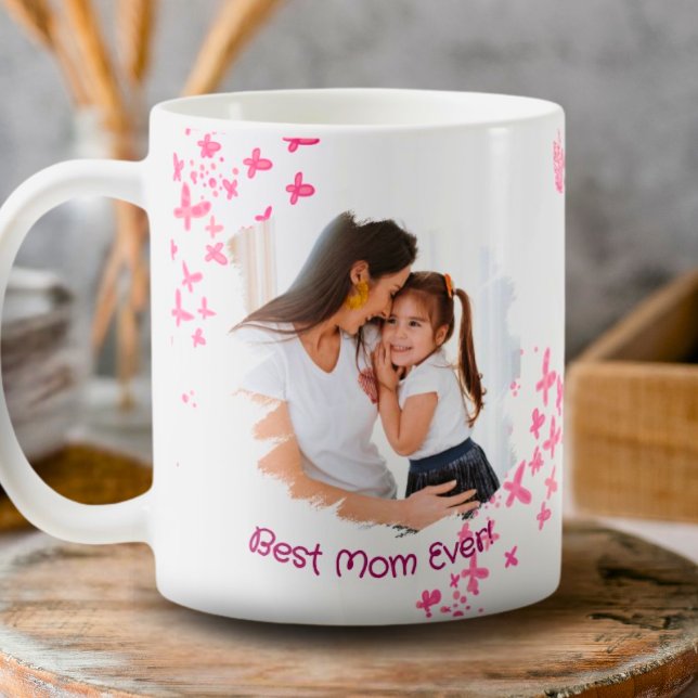 Best Mum Ever Custom Butterfly  Coffee Mug (Creator Uploaded)