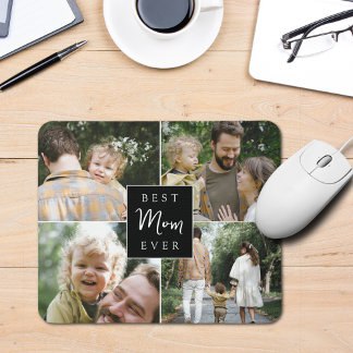 Best Mum Ever Custom Family Photo Mouse Pad