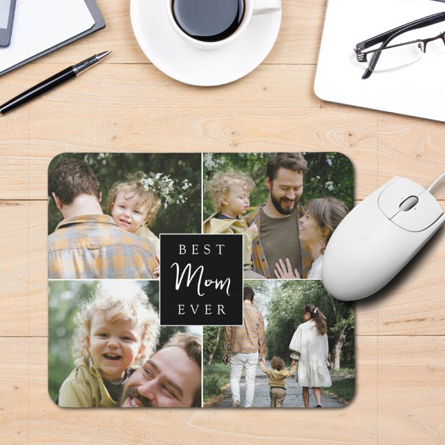 Best Mum Ever Custom Family Photo Mouse Pad (Creator Uploaded)