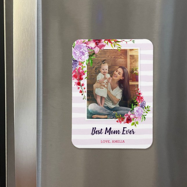 Best Mum Ever Custom Mother's Day Photo Magnet (Creator Uploaded)