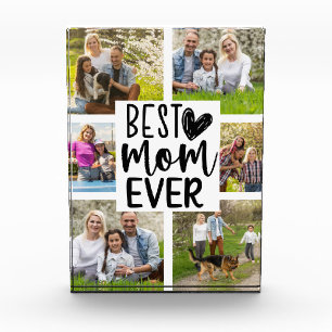Best Mum Ever Custom Multi Photo Photo Block