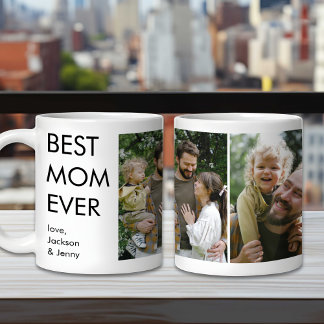 Best Mum Ever Custom Personalised Family Photo Coffee Mug
