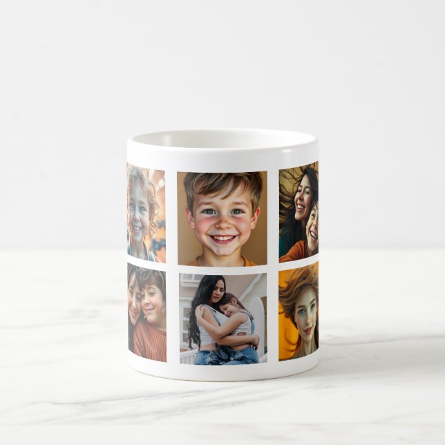 Best Mum Ever Custom Photo Coffee Mug (Center)