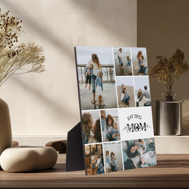 Best Mum Ever Custom Photo Collage Plaque (Creator Uploaded)