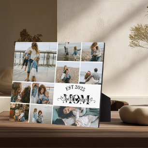 Best Mum Ever Custom Photo Collage Plaque
