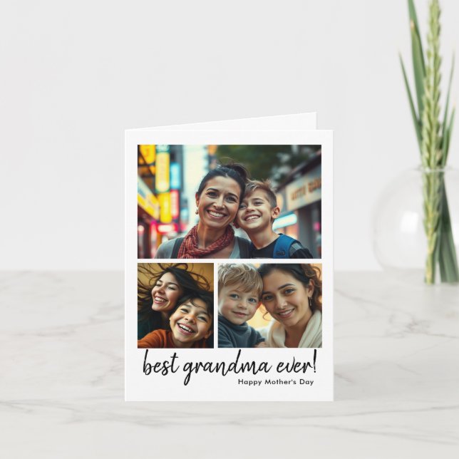 Best Mum Ever | Custom Photo Mother’s Day Thank You Card (Front)