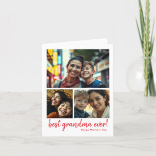 Best Mum Ever Custom Photo Mother’s Day Thank You Card