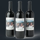Best Mum Ever Custom Photo Mother's Day Wine Label<br><div class="desc">Best Mum Ever customisable photo wine label. Perfect label to attach on the gifts for Mother's day,  Birthday and Happy Holiday Season. Feel free to customise it with your favourite family photo and with your own expression.</div>