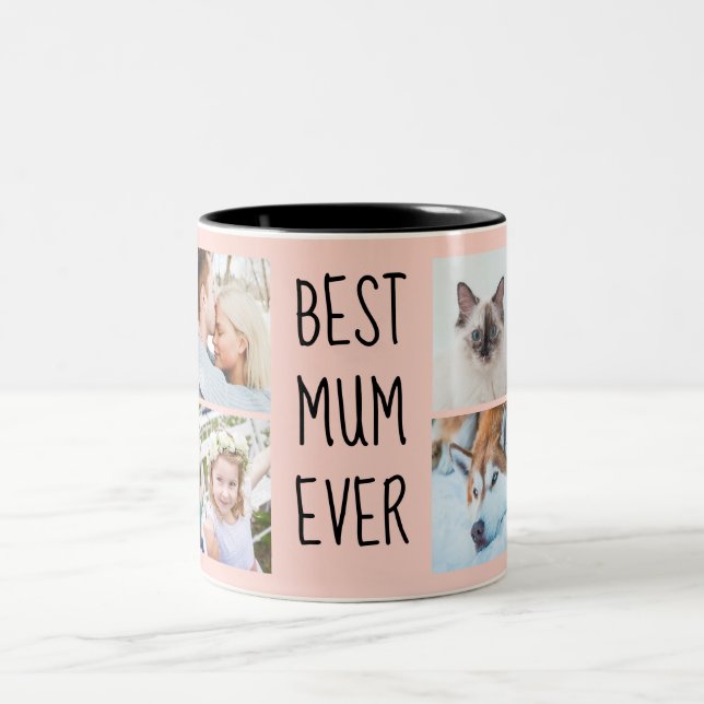 Best Mum Ever Custom Photo Mug (Center)