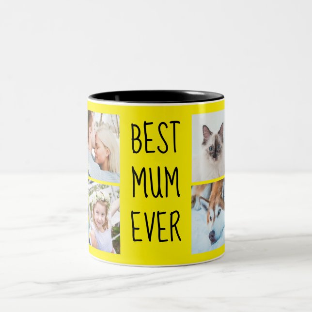 Best Mum Ever Custom Photo Mug (Center)