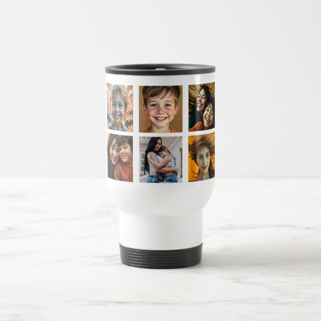 Best Mum Ever Custom Photo Travel Mug (Center)
