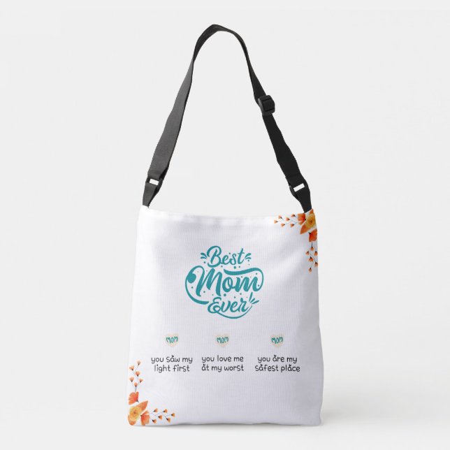 Best Mum Ever Custom Tote Bag - 3 Heartfelt Reason (Back)