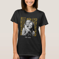 Best Mum Ever Custom Vintage Photo Mother's Day