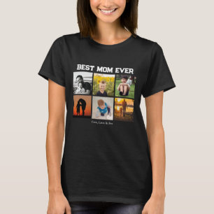 Best Mum Ever Customisable name and images T-Shirt