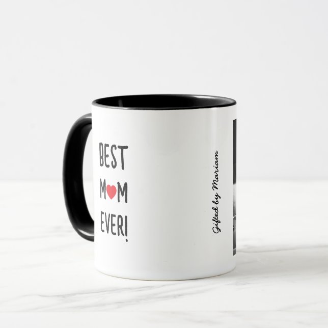 Best Mum Ever Customisable Name Mug (Front Left)