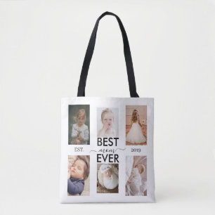 Best Mum Ever Customisable year and images Tote Bag