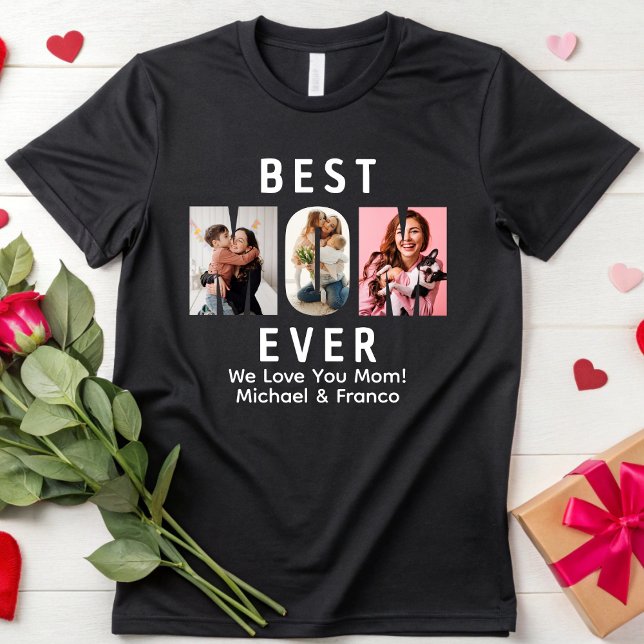 Best Mum Ever Customised Mama Photo Mother's Day T-Shirt (Creator Uploaded)