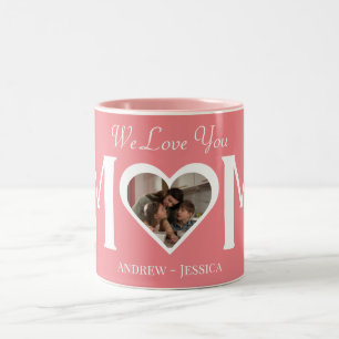 Best Mum Ever Cute 1 Photo Happy Mothers Day Two-Tone Coffee Mug