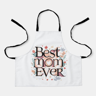 Best Mum Ever Cute Modern Mother Apron