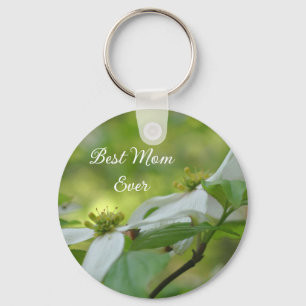 Best Mum Ever Dogwood Flower  Key Ring
