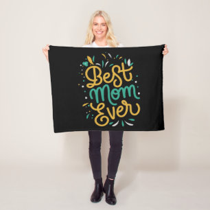 best mum ever fleece blanket