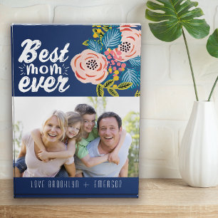 Best Mum Ever Floral Gift Photo Block
