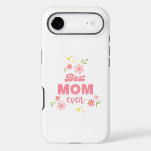Best Mum Ever Floral iPhone Case   Cute Pink Aesth