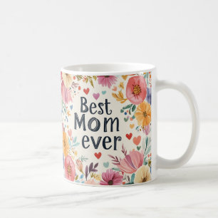 Best Mum Ever floral Mother’s Day coffee mug 1